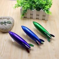 Nouveauté Stylo Bille Promotionnel de Luxe en Plastique, Forme Fusée de Chasse Guidée, Multicolore, Pointe Balle 1.0mm, Encre Noire 4