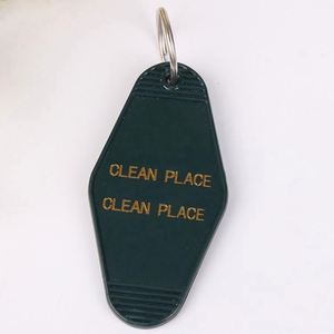 High Quality Custom logo Promotional Blank Plastic Motel Room Hotel Keychain - Product Image 5