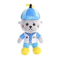 Jouet en peluche personnalisé en forme de phoque, disponible en OEM/ODM, jouet en peluche de phoque de dessin animé, mascotte d'équipe, jouet en peluche doux