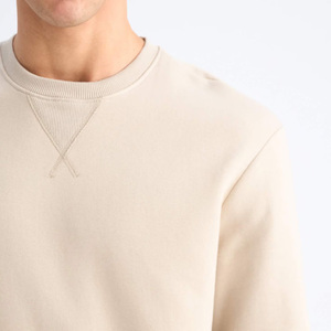 Felpa Personalizzata a Maniche Lunghe in Cotone e Spandex per <span class=keywords><strong>Uomo</strong></span>, <span class=keywords><strong>Abbigliamento</strong></span> in Pile Organico, Felpe Tinta Unita, <span class=keywords><strong>Abbigliamento</strong></span> <span class=keywords><strong>Sostenibile</strong></span> per <span class=keywords><strong>Uomo</strong></span> - Product Image 5