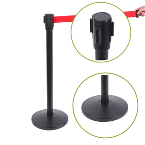 Barrera de Control de Multitudes Económica, Sistema de Cinta Extensible de 2 m, Duradera para Uso en Interiores y Exteriores - Product Image 3