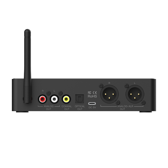 BRX03 Digital Optical 5.2 Channel LDAC Bluetooth Audio Receiver With 3.5 mm RCA for Home Stereo Music Streaming System