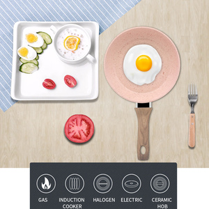 Marble Coating Non Stick Frying Pan Non-Stick Forged Aluminum Mini Egg Cake Fry Pan <strong>Cookware</strong> - Product Image 1