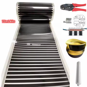 Alfombrilla de calefacción de carbono para suelo eléctrico radiante de infrarrojo lejano de 220W/M2, Material de grafeno de 110V/220V/230V para uso en hoteles - Product Image 4