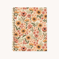 Carnet à spirales en cuir PU avec papier couché et impression offset, couverture à texte amusant pour le bureau et la maison, usage quotidien