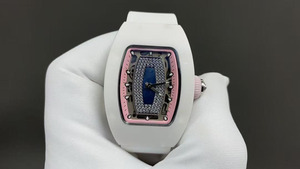 Reloj Mecánico Automático de Lujo para Hombre, Elegante y de Alta Calidad, con Cerámica Blanca, Moissanita y Tourbillon, Resistente al Agua - Product Image 2