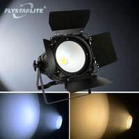 Projecteur LED COB 200W avec volets coupe-flux, blanc froid et blanc chaud, DMX512, pour scène, DJ, concert, mariage, événement