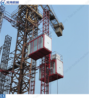 Monte-chargeurs à double cage de nouvelle construction avec moteur et boîte de vitesses, capacité de 2260 kg