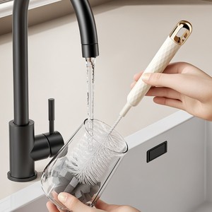 Cup <b>Brush</b> <b>Long</b> <b>Handle</b> Sponge Cleaning <b>Brush</b> For Glass And Bottle Kitchen Use - Product Image 3