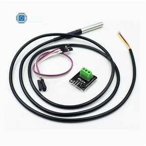 Modul Sensor Suhu DS18B20 Tahan Air Sepenuhnya, Termometer Digital + Modul dengan Kabel - Product Image 1