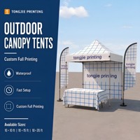Tente de stand d'exposition personnalisable avec logo, en tissu Oxford, structure en aluminium, pliable, robuste et imperméable pour événements sportifs en extérieur