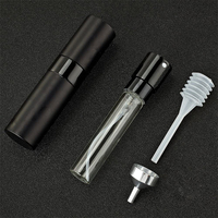 Vaporisateur de parfum de voyage rechargeable pour hommes et femmes, vaporisateur de poche, distributeur de parfum, couvercle en Aluminium, 8ML
