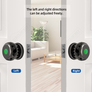 Aluminum Tuya App Control Smart <strong>Knob</strong> <strong>Door</strong> Lock with Biometric Fingerprint Cloud &amp; SDK Support for Wood <strong>Doors</strong> - Product Image 4