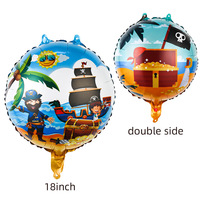 Nouveau Design bateau Pirate requin ballon en aluminium, thème Pirate fête d'anniversaire décoration ballon en aluminium vente en gros
