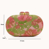 Tas Malam Wanita Vintage Motif Leopard Klasik PU Tas Pesta Gaun Malam Model Kerang Selempang Bahu