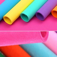 Rpet Couleur 1mm 2mm 3mm 4mm 5mm Épais Feutre 100% Polyester Needled Feutre