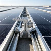 Pince de fixation pour panneau solaire en aluminium, pour toiture à joint debout, support de montage solaire pour système d'installation photovoltaïque