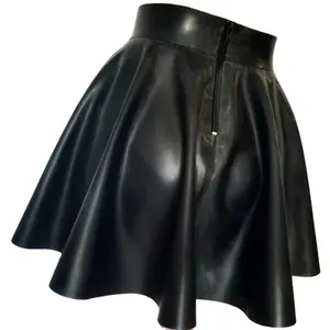 Nieuwe Latex 100% Rubber Gummi Zwarte Driehoek Dames Shorts Rok Sexy Kant Decoratie Maat XS-XXL 0.4Mm