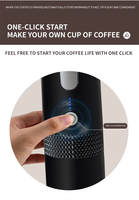 Machine à café expresso portable électrique alimentée par batterie/USB 20 bars pour les voyages, les hôtels, les camping-cars et les voitures