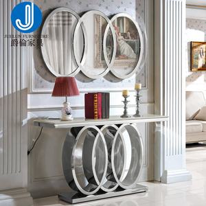 Table <span class=keywords><strong>console</strong></span> luxueuse et moderne <span class=keywords><strong>en</strong></span> acier inoxydable argenté, <span class=keywords><strong>doré</strong></span> ou bronze pour la maison - Product Image 1