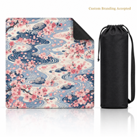 Tapis de Mahjong en Jacquard de Luxe Moderne avec Bordures Renforcées et Sac de Rangement – OEM, Marque Privée, Image Personnalisée Disponible, Vente en Gros pour le Poker