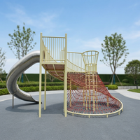 Toboggan extérieur en acier inoxydable pour parc d'enfants et équipement de terrain de jeux de maternelle, modèle non gonflable 221115 Fabricant