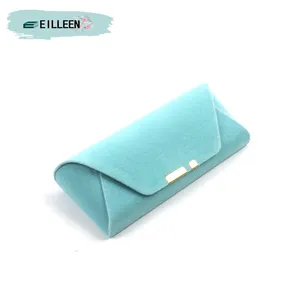 High Quality Wholesale Hard Shell Metal Velvet eyewear accessories Sunglass case With Custom Size Low Moq