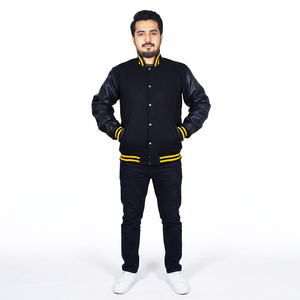 New Best Quality Custom Adult and Youth Size Varsity <b>Jacket</b> Latest Fashion <b>Long</b> Sleeves <b>Men</b> Varsity <b>Jackets</b> with Custom Colors - Product Image 1
