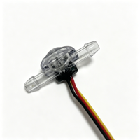 Sensor de Flujo de Líquido de Efecto Hall Dedicado para Máquinas de Café, 5V 60-1000mL/min, Salida de Pulso, para Preparadores de Té, Dispensadores de Leche y Agua