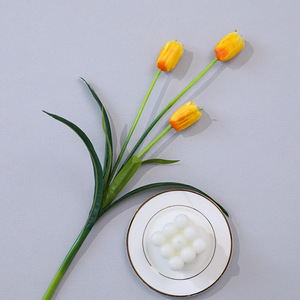 Arreglo de Flores Artificiales de Tulipán de 5 Cabezas, Decoración Sencilla para el Hogar, Arte Floral para Restaurante, Decoración Suave y Accesorios de Fotografía - Product Image 3