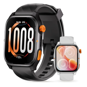 Montre connectée unisexe Starmax 2025 avec assistant vocal IA, écran carré en gel de silice, SDK, étanche IP68, chargement magnétique, réponse aux appels, calendrier - Product Image 1