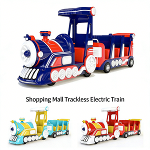 รถไฟขนาดเล็กและเครื่องยนต์รถไฟขนาดเล็กที่ได้รับการรับรองมาตรฐาน CE พร้อมคุณสมบัติความปลอดภัยเพื่อความมั่นใจในสถานที่สาธารณะที่มีการจราจรหนาแน่น - Product Image 5