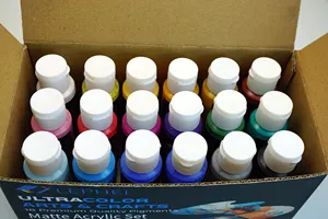 LEPHEI Acrylic Colour Matte 59ml 2OZ 18colors/set Factory OEM Non-toxic