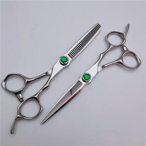 Ciseaux à cheveux personnalisables, ciseaux à effiler de 6,0 pouces, 30 dents, acier inoxydable 440C, ciseaux plats pour droitiers - Product Image 2