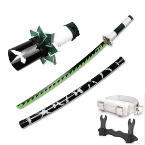 Spada Nichirin da 80cm/31.5in, Replica dell'Arma <span class=keywords><strong>di</strong></span> Mitsuri Kanroji e Tanjiro Kamado da <span class=keywords><strong>Demon</strong></span> <span class=keywords><strong>Slayer</strong></span>, Accessorio per Cosplay e Mostre <span class=keywords><strong>Manga</strong></span> - Product Image 5