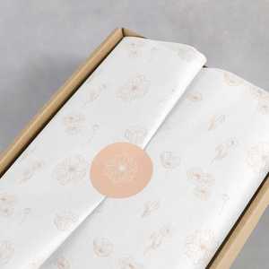 Küçük iş için markalı ambalaj kağıdı ve çıkartmalar hediye kutusu doku kağıt özel <span class=keywords><strong>logo</strong></span> tasarım - Product Image 5