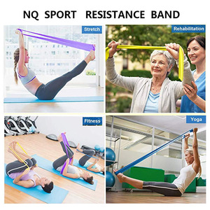 NQ SPORTS <span class=keywords><strong>Bandes</strong></span> de Résistance Plates en <span class=keywords><strong>Latex</strong></span> Haute Élasticité 1.2m 1.5m pour <span class=keywords><strong>Fitness</strong></span>, Exercice et Yoga - Product Image 3