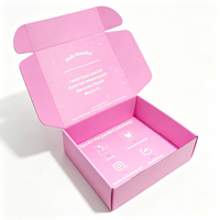 Boîtes en carton ondulé personnalisées avec logo imprimé, boîte d'emballage pour cils, crème pour les yeux, fard à paupières, extensions de cils, cosmétiques, cadeau