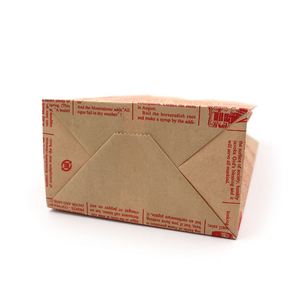 Recycled Kraft Paper News Paper <b>Bags</b> with Handles for Food Packing in Cartons - Product Image 6