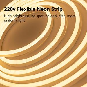 Gran oferta <span class=keywords><strong>220V</strong></span> 3000K 4000K 6000K Tiras De Neones Luces flexibles <span class=keywords><strong>LED</strong></span> <span class=keywords><strong>Neon</strong></span> Rubber Silicone Cuttable Flex D Type <span class=keywords><strong>LED</strong></span> Strip Light - Product Image 5