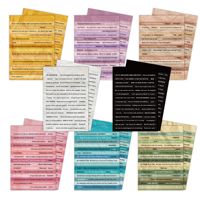 Autocollants adhésifs rétro Baide pour scrapbooking - 16 citations inspirantes pour DIY - Lot d'autocollants de mots