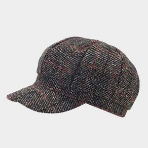 Boina Clásica Británica Retro a Cuadros para Mujer, Otoño-Invierno, Diseño Casual con Visera de Pico de Pato, para Uso Diario al Aire Libre - Product Image 6