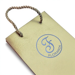 Custom Kraft Paper Shopping <b>Bag</b> With Cotton Rope Handle Hot Stamping Logo Recyclable Standard Flat <b>Bag</b> carry paper <b>bag</b> - Product Image 4