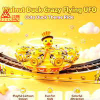 Manège Crazy Ride Magic Disk Swing, petit manège UFO volant, attractions de parc d'attractions en plein air, matériau en fibre de verre, à vendre