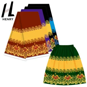 Henry Factory-vente directe <span class=keywords><strong>5</strong></span> couleurs de Polyester, Design Floral, tissu de vêtements de Style Micronesia - Product Image 1