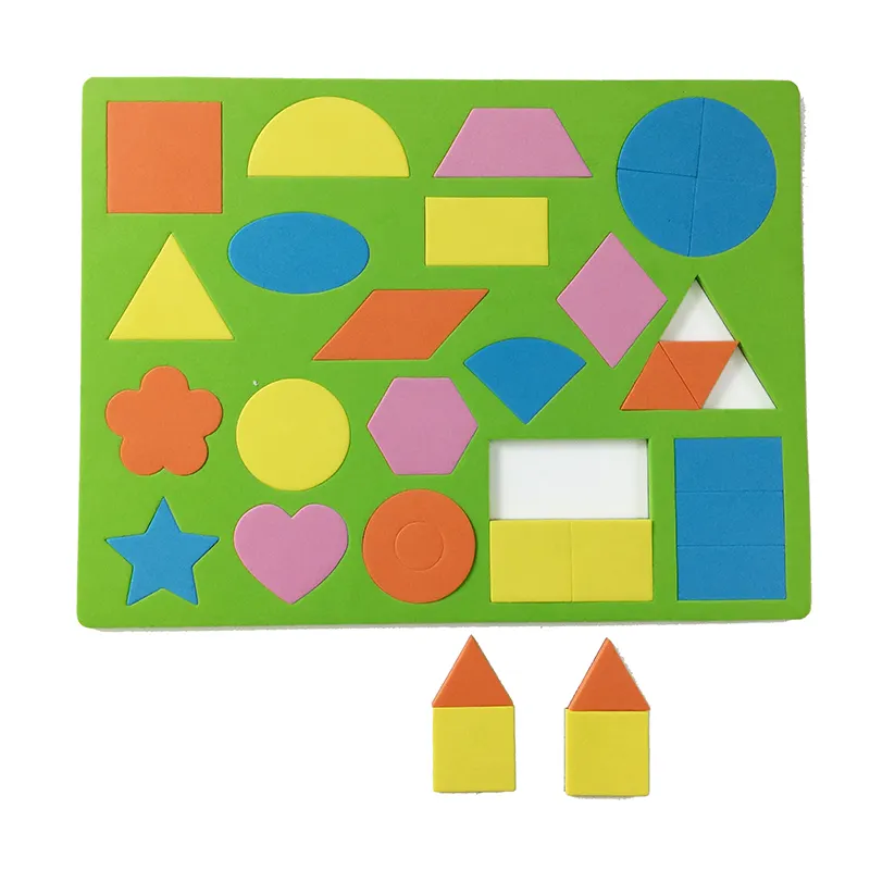 EVA foam sticker puzzle magnetic stickers early ages kids early learning magnetic shape puzzles for kids learning