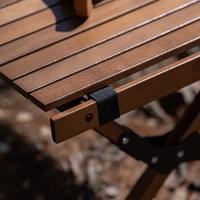 Prix d'usine Livraison rapide Table de camp portable Facile à transporter Barbecue Table de pique-nique de camping pliante avec sac de rangement