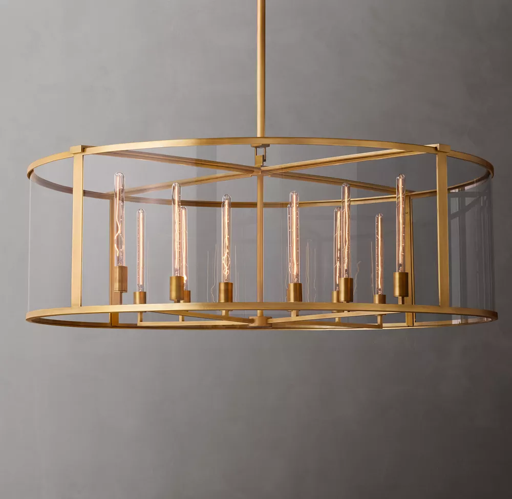 55.25 in ottone "diam 17.75" H