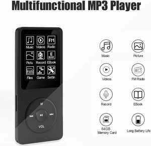 Xách tay lossless âm thanh Slim <span class=keywords><strong>MP3</strong></span> âm nhạc máy nghe nhạc với loa tai nghe, 1.8 inch Màn hình <span class=keywords><strong>LCD</strong></span> âm nhạc kỹ thuật số máy nghe nhạc - Product Image 5