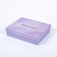 Boîte cadeau pliable en carton rigide noir mat de luxe avec logo personnalisé de qualité supérieure, fermeture magnétique, vide